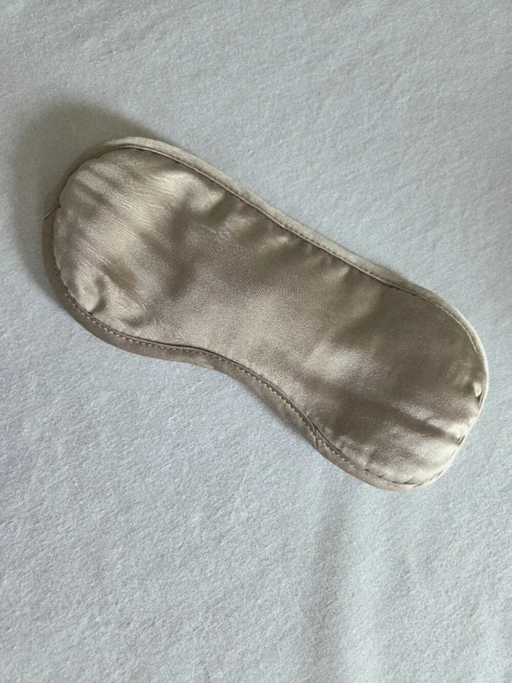 Pure Silk Taupe Sleep Mask - Comfortable Eye Mask for Travel and Rest